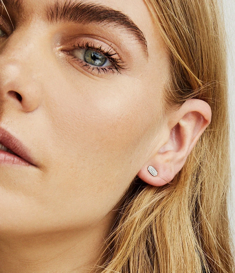 Kendra Scott Marisa White Diamond Stud Earrings