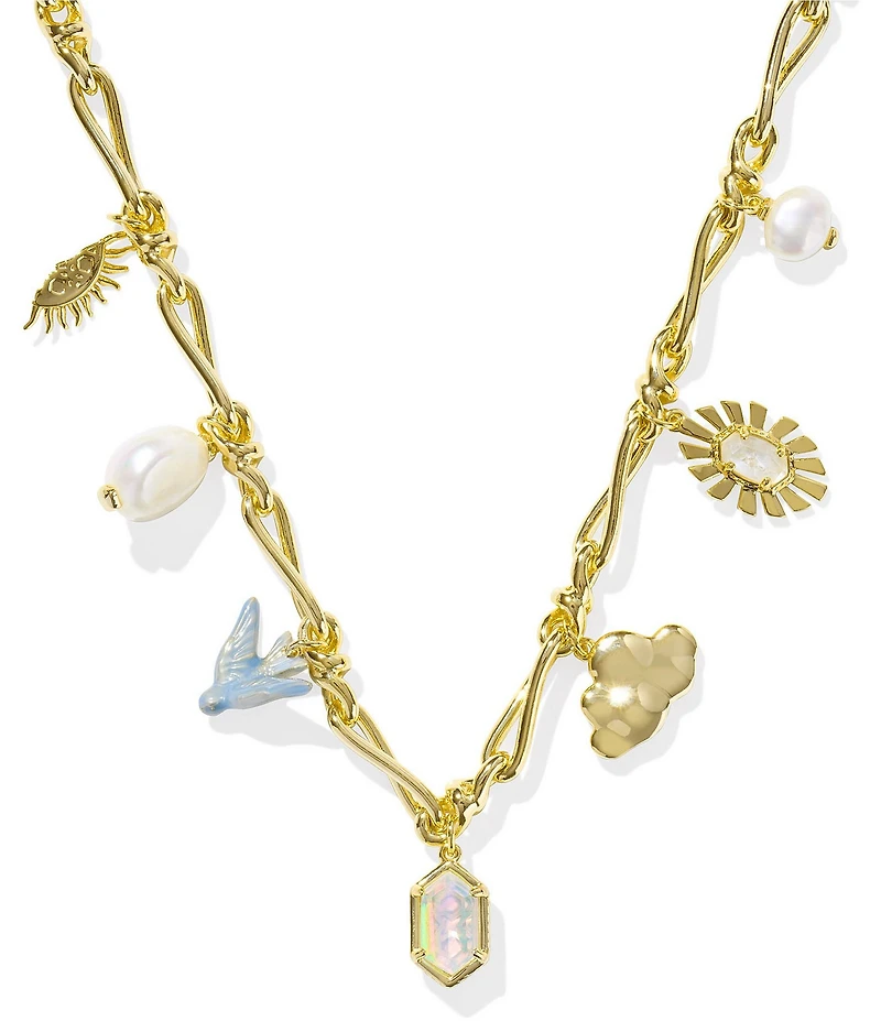 Kendra Scott Melody Chain Charm Statement Necklace