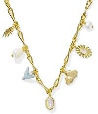 Kendra Scott Melody Chain Charm Statement Necklace