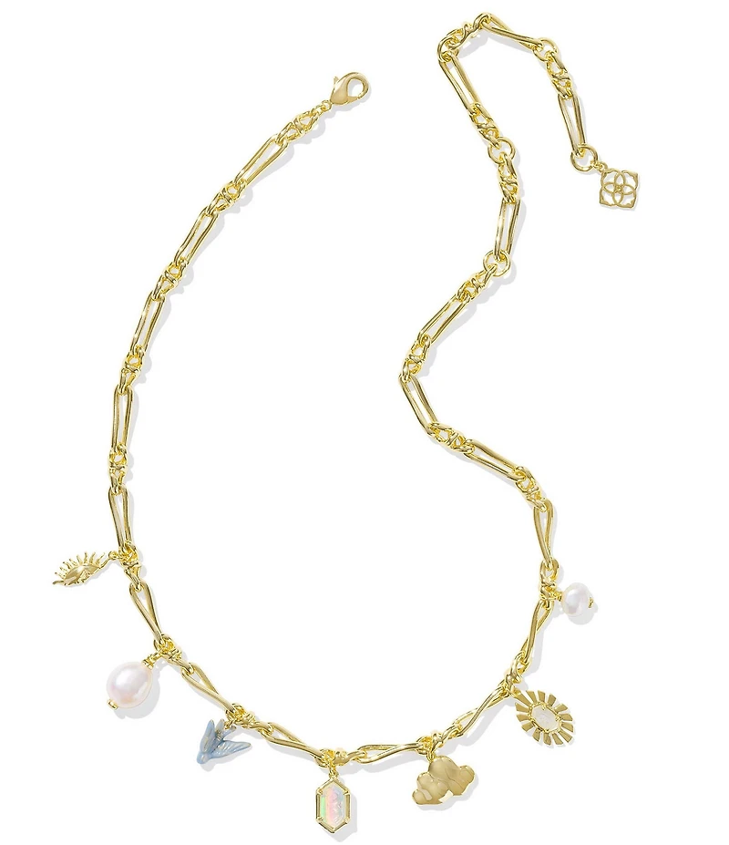 Kendra Scott Melody Chain Charm Statement Necklace