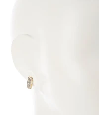 Kendra Scott Mikki Pave Huggie Crystal Hoop Earrings