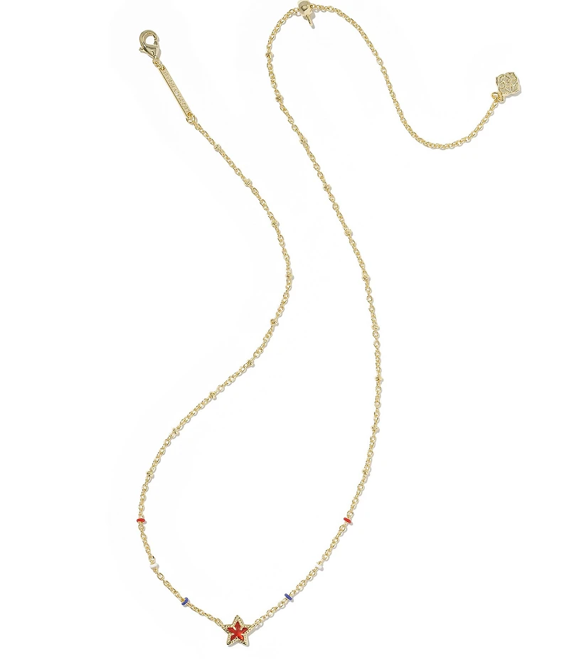 Kendra Scott Mini Cassidy Star Americana Short Pendant Necklace