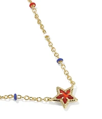 Kendra Scott Mini Cassidy Star Americana Short Pendant Necklace