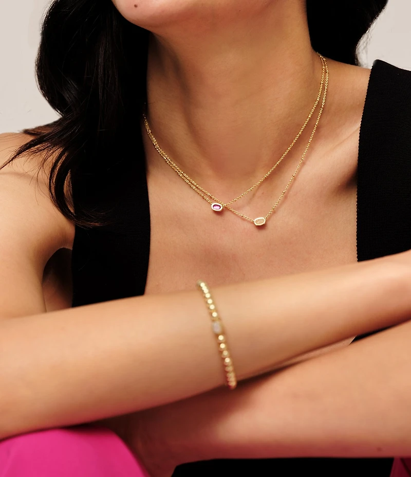 Kendra Scott Mini Elaina Beaded Drusy Stretch Bracelet