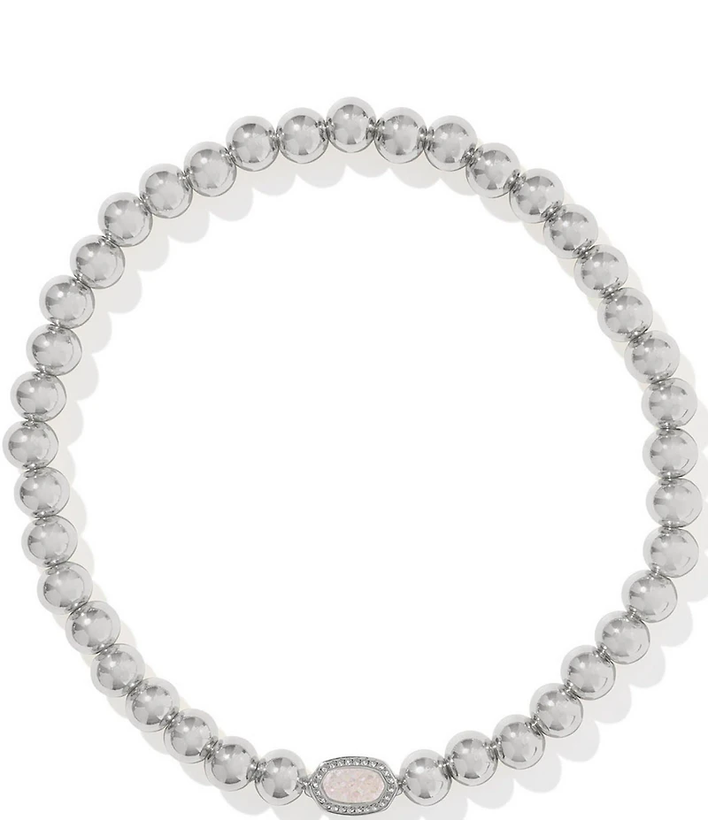 Kendra Scott Mini Elaina Beaded Drusy Stretch Bracelet