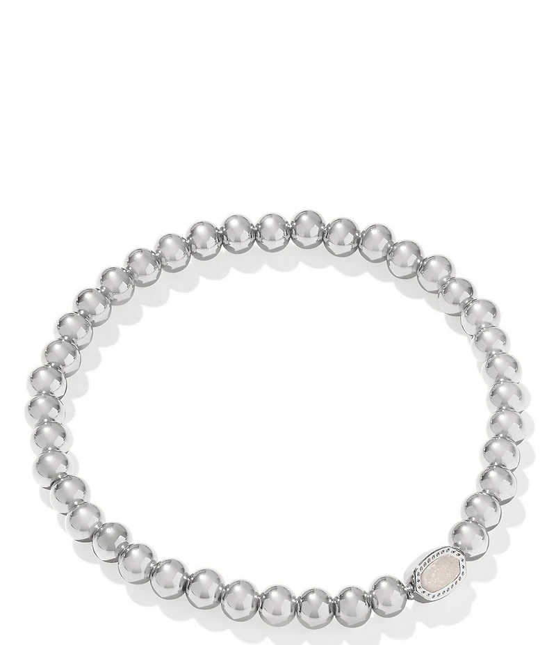 Kendra Scott Mini Elaina Beaded Drusy Stretch Bracelet