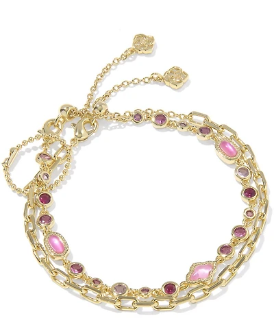 Kendra Scott Mini Elisa Abbie Chain Line Bracelet Set