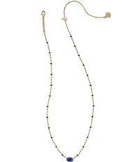 Kendra Scott Mini Elisa Enamel Framed Short Pendant Necklace