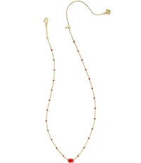 Kendra Scott Mini Elisa Enamel Framed Short Pendant Necklace