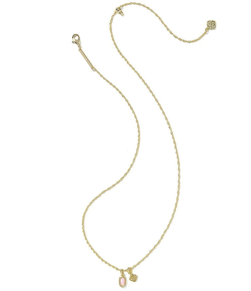 Kendra Scott Mini Elisa Opal Short Pendant Necklace