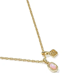 Kendra Scott Mini Elisa Opal Short Pendant Necklace