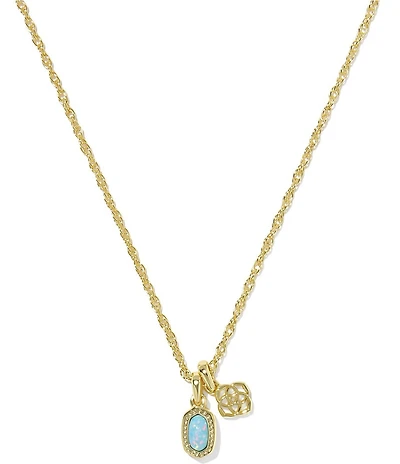 Kendra Scott Mini Elisa Opal Short Pendant Necklace