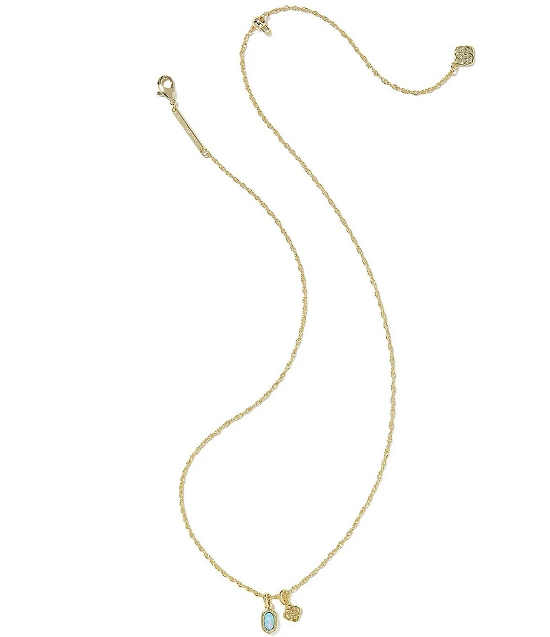 Kendra Scott Mini Elisa Opal Short Pendant Necklace