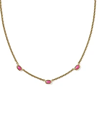 Kendra Scott Mini Elisa Three Stone Strand Collar Necklace