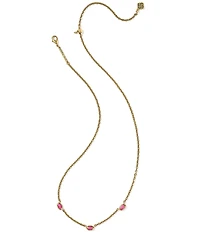 Kendra Scott Mini Elisa Three Stone Strand Collar Necklace