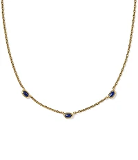 Kendra Scott Mini Elisa Three Stone Strand Collar Necklace