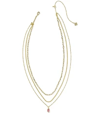 Kendra Scott Mini Elisa Triple Strand Short Chain Necklace