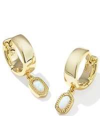 Kendra Scott Mini Ellie Opal Wide Huggie Hoop Earrings