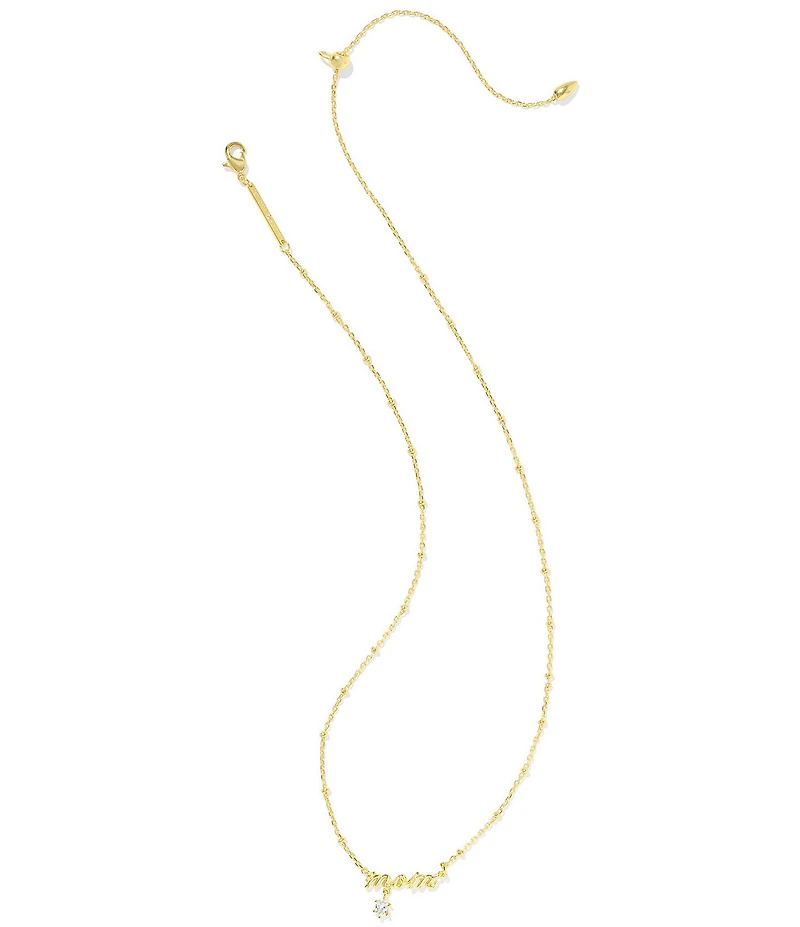 Kendra Scott Mom Crystal Short Pendant Necklace