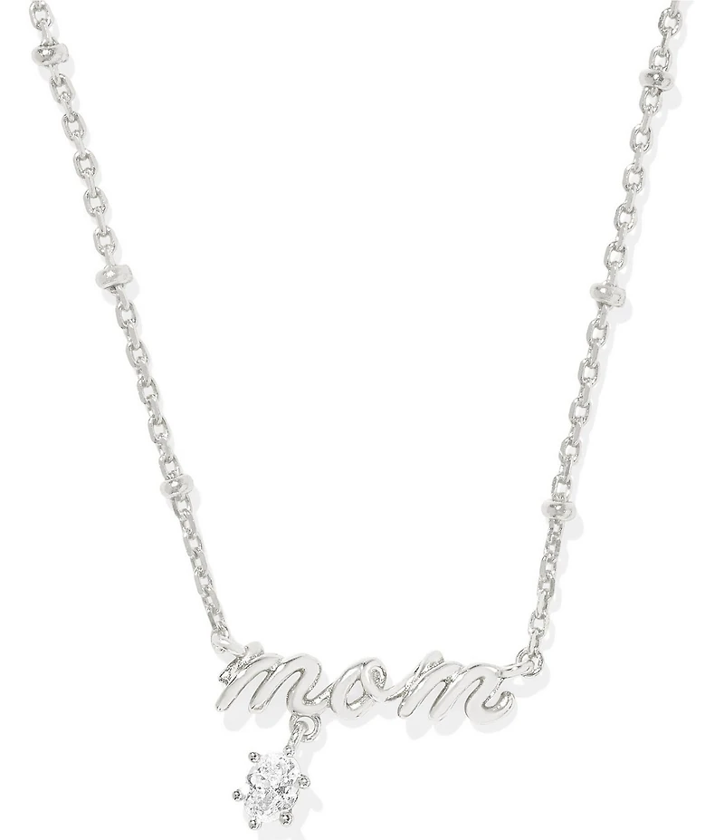 Kendra Scott Mom Crystal Short Pendant Necklace