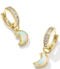 Kendra Scott Moon Huggie Hoop Drop Earrings
