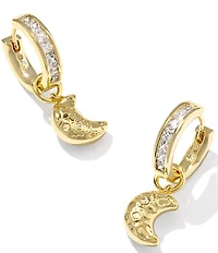 Kendra Scott Moon Huggie Hoop Drop Earrings