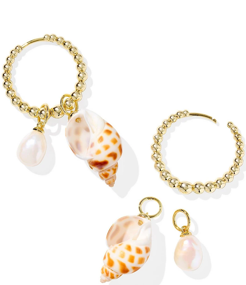 Kendra Scott Oleana Hoop Drop Earrings