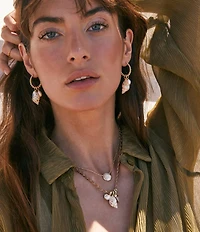 Kendra Scott Oleana Hoop Drop Earrings