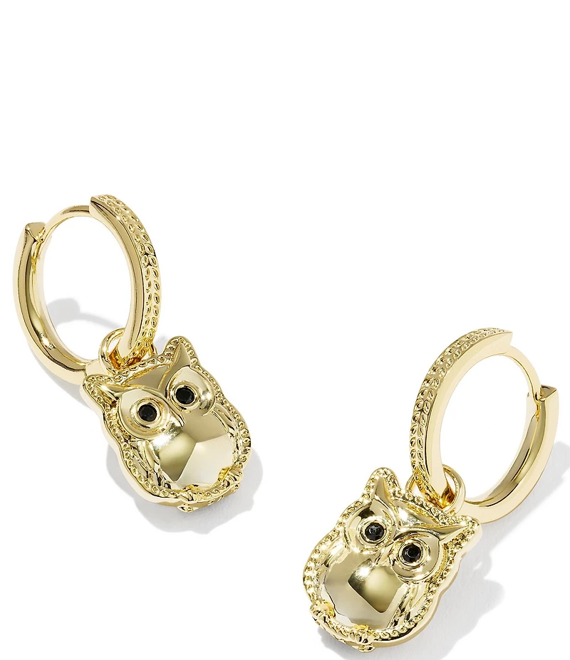 Kendra Scott Owl Huggie Hoop Earrings