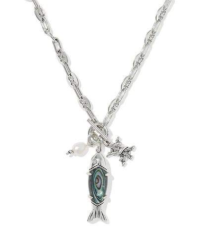 Kendra Scott Parker Fish Charm Long Strand Necklace