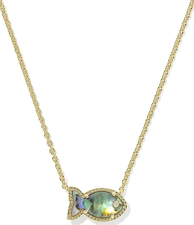 Kendra Scott Parker Fish Short Pendant Necklace