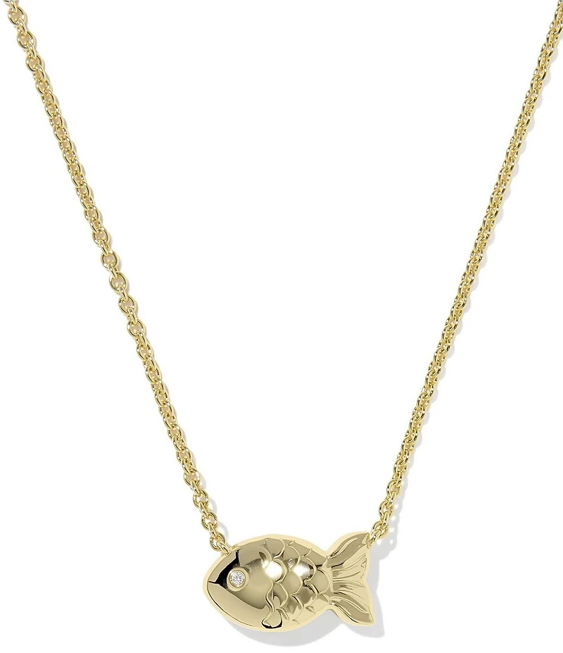 Kendra Scott Parker Fish Short Pendant Necklace
