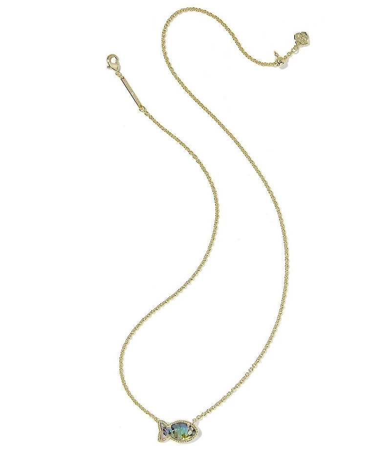 Kendra Scott Parker Fish Short Pendant Necklace