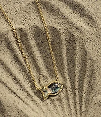 Kendra Scott Parker Fish Short Pendant Necklace