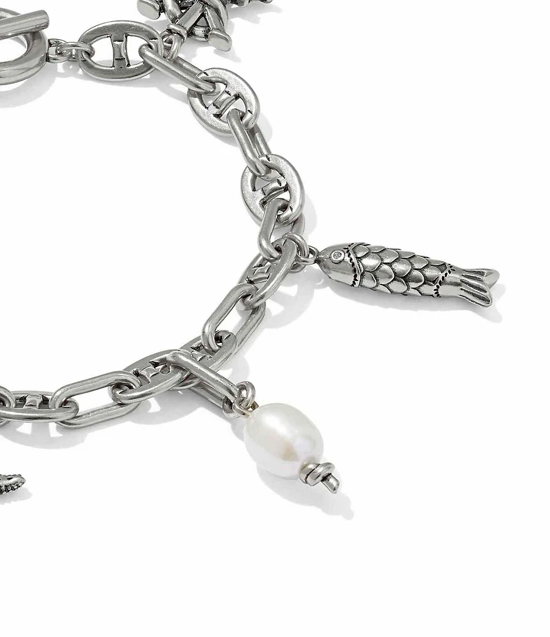 Kendra Scott Parker Freshwater Sea Pearl Charm Line Bracelet