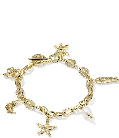 Kendra Scott Parker Freshwater Sea Pearl Charm Line Bracelet