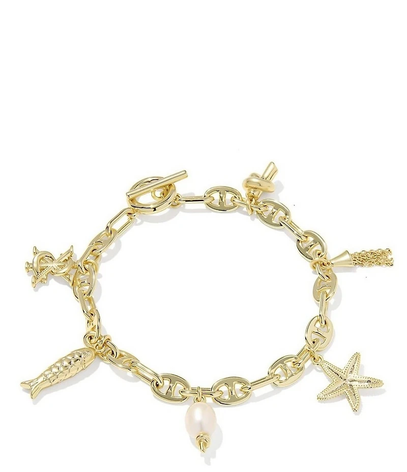 Kendra Scott Parker Freshwater Sea Pearl Charm Line Bracelet