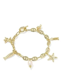 Kendra Scott Parker Freshwater Sea Pearl Charm Line Bracelet