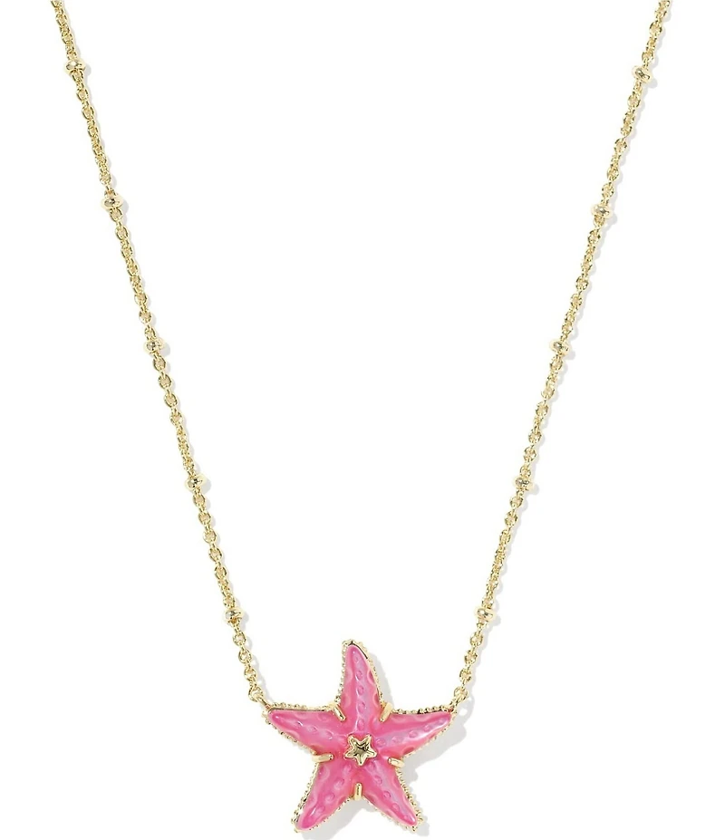 Kendra Scott Parker Pearl Starfish Short Pendant Necklace