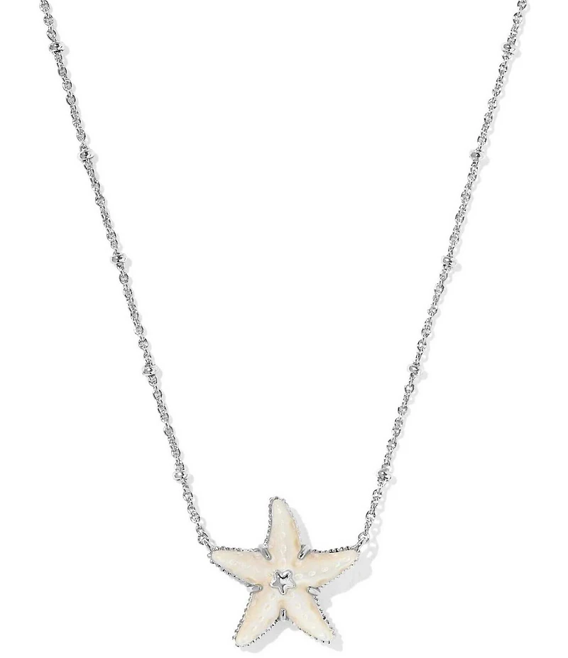 Kendra Scott Parker Pearl Starfish Short Pendant Necklace