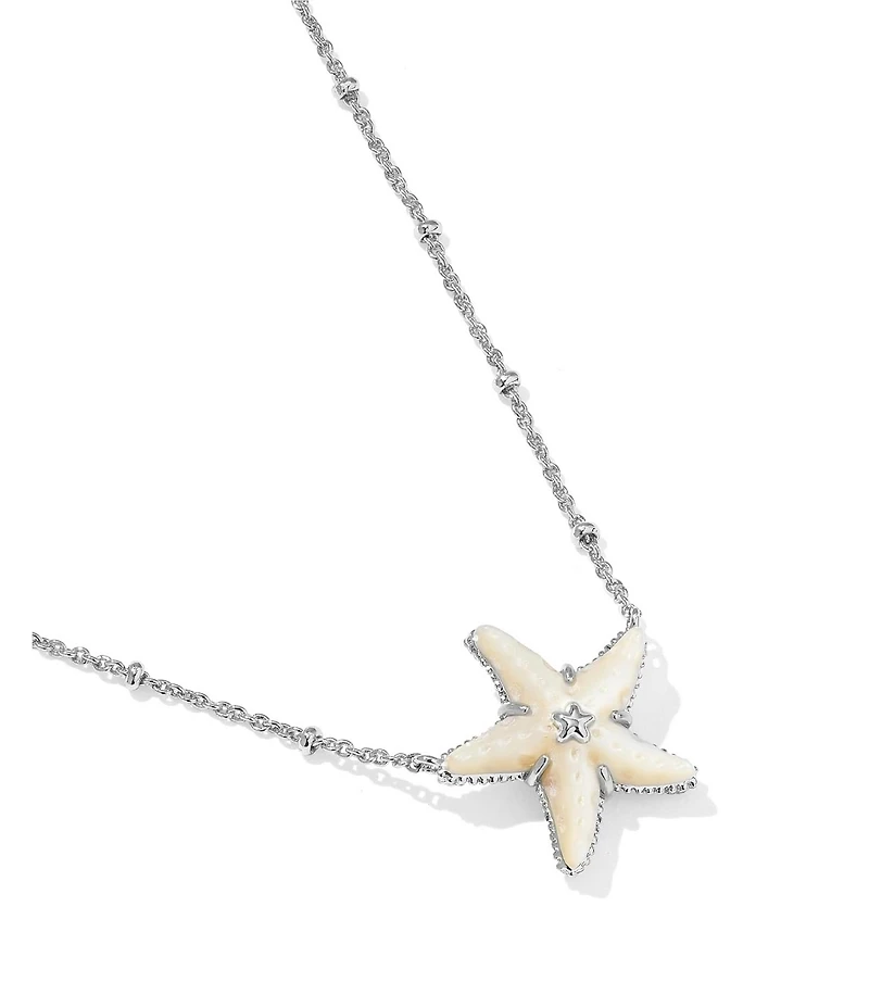 Kendra Scott Parker Pearl Starfish Short Pendant Necklace