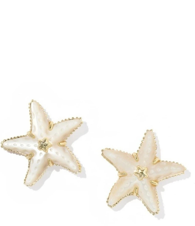 Kendra Scott Parker Pearl Starfish Stud Earrings