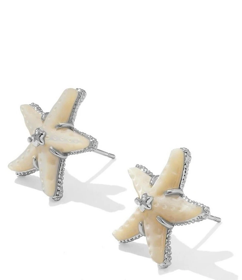 Kendra Scott Parker Pearl Starfish Stud Earrings
