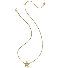 Kendra Scott Parker Starfish Metal Short Pendant Necklace