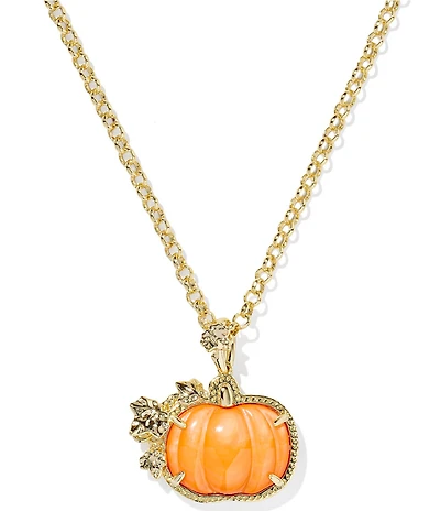 Kendra Scott Pumpkin Short Pendant Necklace