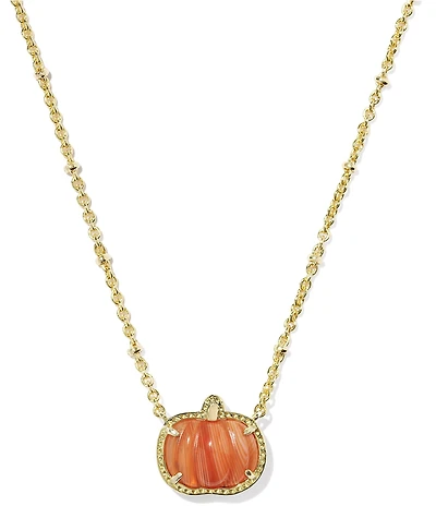 Kendra Scott Pumpkin Short Pendant Necklace