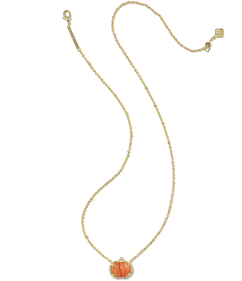 Kendra Scott Pumpkin Short Pendant Necklace