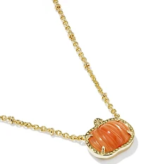 Kendra Scott Pumpkin Short Pendant Necklace