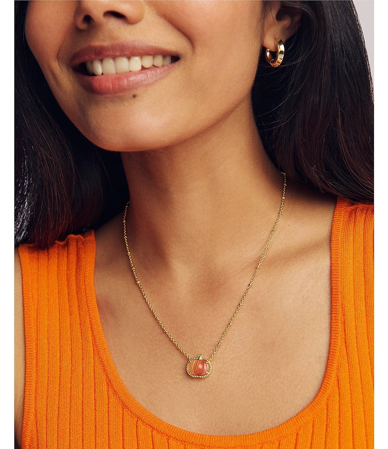Kendra Scott Pumpkin Short Pendant Necklace