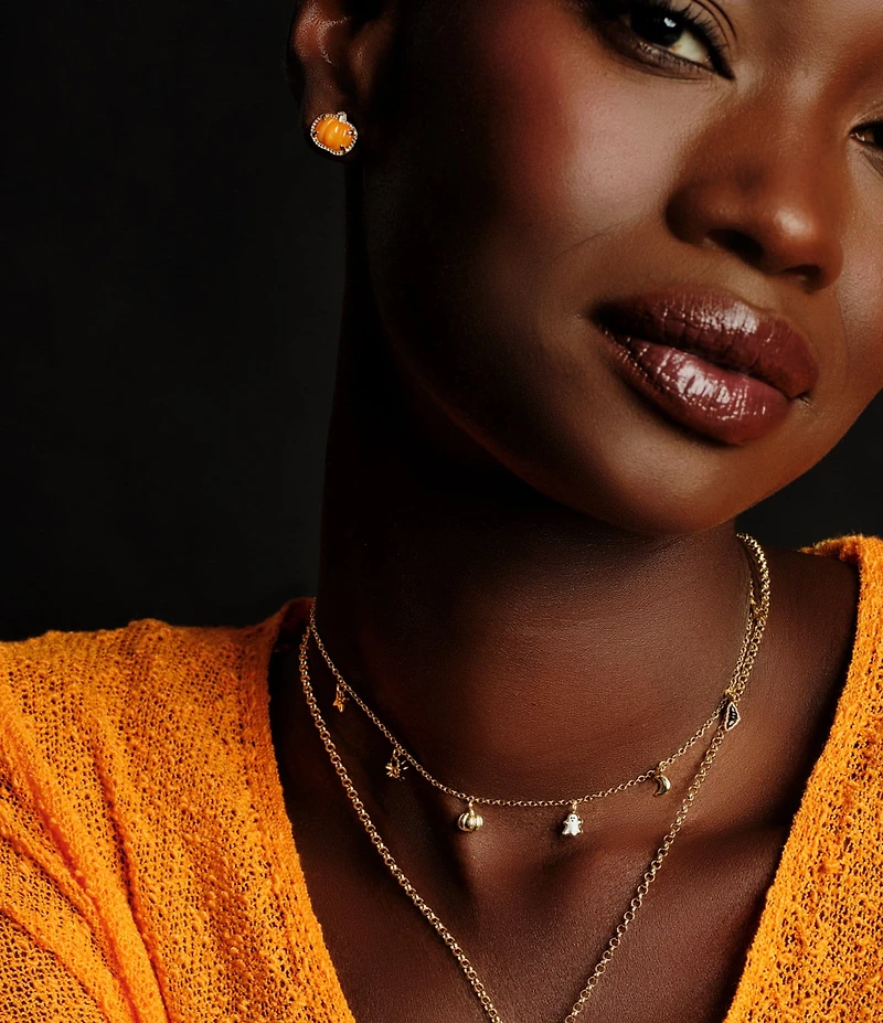 Kendra Scott Pumpkin Stud Earrings